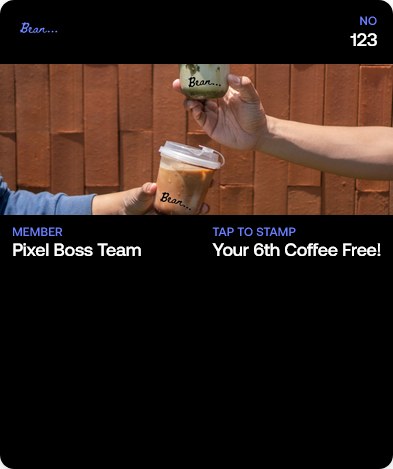 Bean Cafe member wallet pass