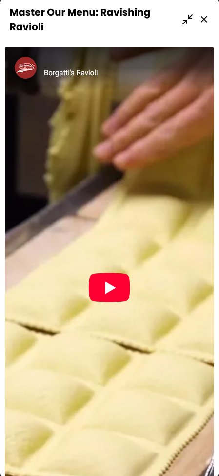 Embedded ravioli masterclass video