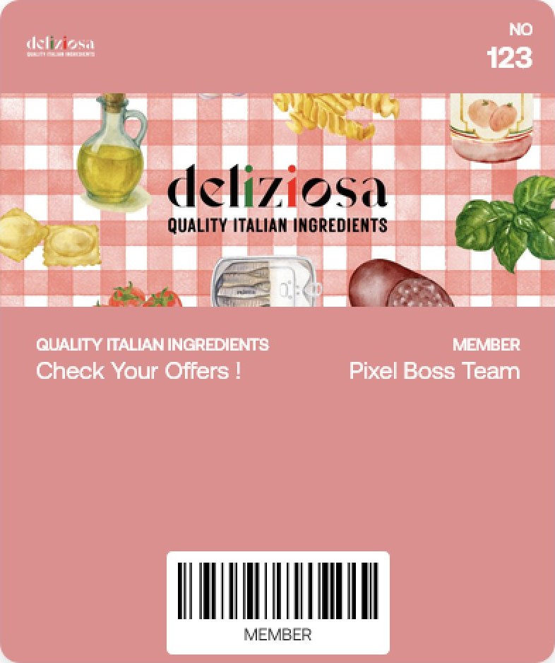 Deliziosa member wallet pass